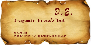 Dragomir Erzsébet névjegykártya